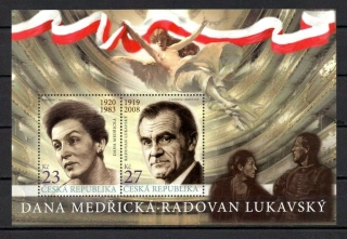 Česká rep. známky, Medřická + Lukavský