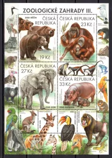 Česká rep. známky, Zoo 3