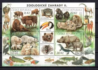 Česká rep. známky, Zoo 2
