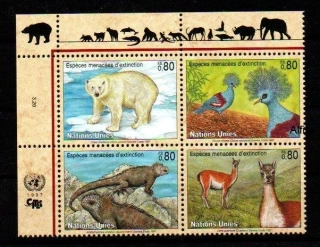 United Nations Fauna známky