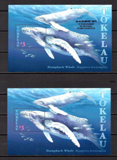 Tokelau známky, přetisk AUPEX 97