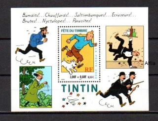 Francie známky, Tintin