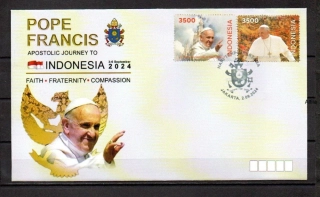 FDC Indonésie - Papež František 2024