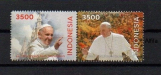 Indonesie známky, Papež Fr. 2024