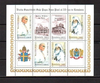 Rumunsko známky, Papež Jan Pavel II.