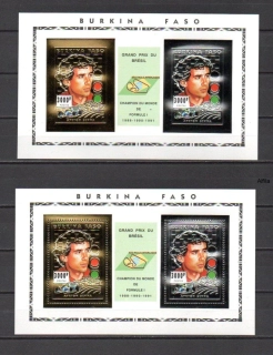Burkina Faso známky, Ayrton Senna