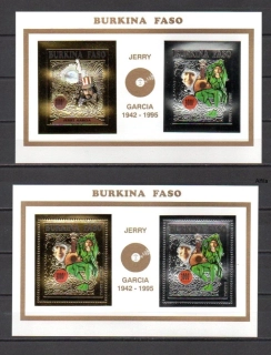 Burkina Faso známky, Jerry Garcia