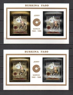Burkina Faso známky, Jerry Garcia