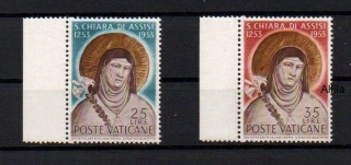 Vatikán známky, 1953