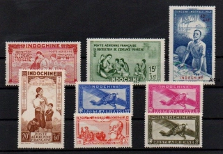 Indočína známky, 1938