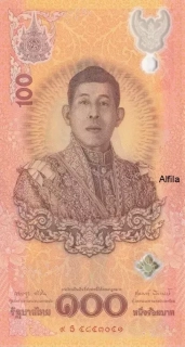 Thajsko 100 Baht 2024 UNC pamětní polymer