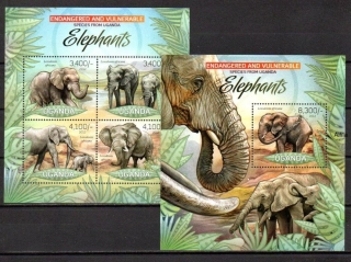 Uganda známky, 2012, kat: 12,50 €