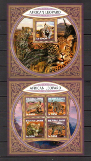 Sierra Leone známky, 2017, Levhart