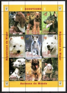Niger známky, psi