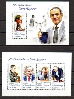 S. Tomé  známky, Kasparov, Šachy