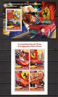 Central Africa známky, Ferrari, Schumacher