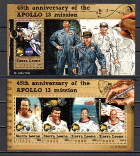  Sierra Leone známky, Lovell, APOLLO 13