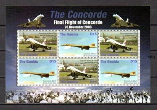 Gambia známky, Aérospatiale-BAC Concorde 