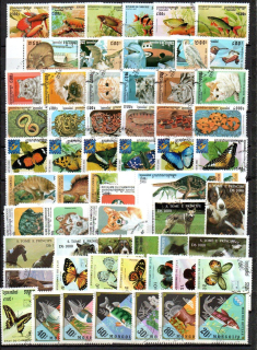 Sestava známek , Fauna - 10 x série