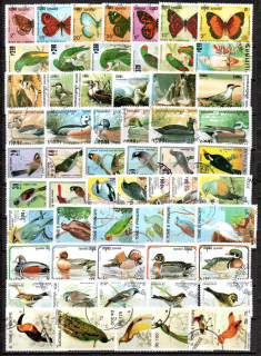 Sestava známek , Fauna - 10 x série
