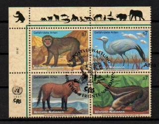 United Nations Fauna známky