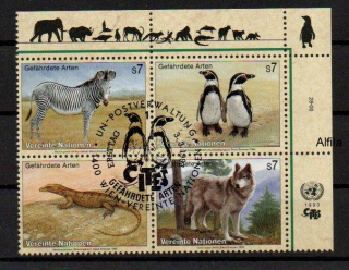 United Nations Fauna známky