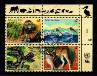 United Nations Fauna známky