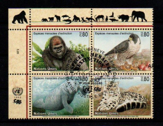 United Nations Fauna známky