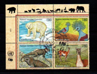United Nations Fauna známky