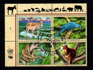 United Nations Fauna známky