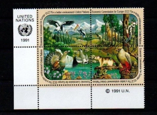 United Nations Fauna známky