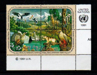 United Nations Fauna známky