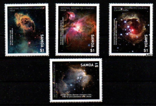 Samoa známky, Carina Nebula, kometa, NASA