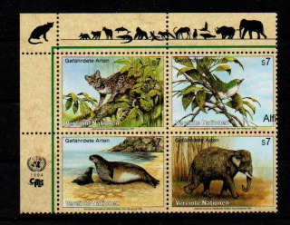 United Nations Fauna známky
