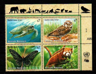 United Nations Fauna známky