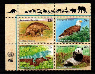 United Nations Fauna známky