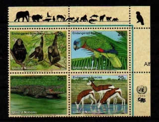 United Nations Fauna známky