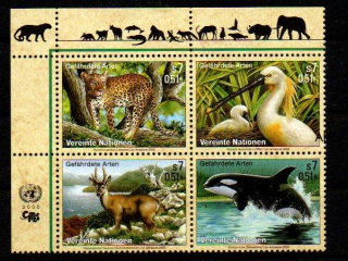 United Nations Fauna známky