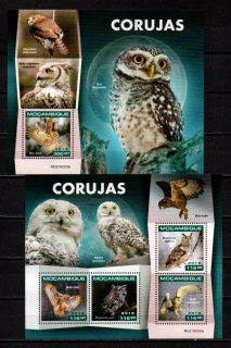 Mosambik známky, sovice, 2019