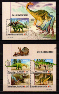 Niger známky, dino, 2019