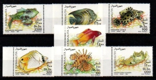 Somali známky, ryby, vřeténka mandarín, 1994