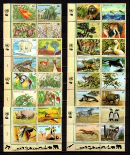 Vereinte nationen známky, sestava fauna, 1997