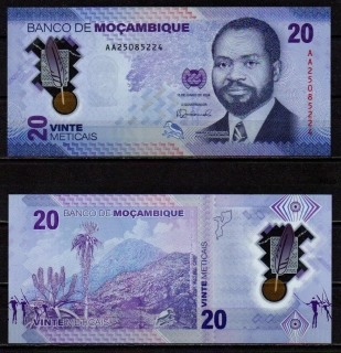 Mosambik 20 Meticais 2024 UNC polymer P.155