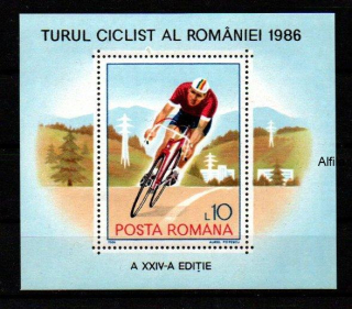 Rumunsko známky 1986 ** cyklistika