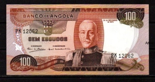 Angola 100 Escudos 1972 UNC P.101