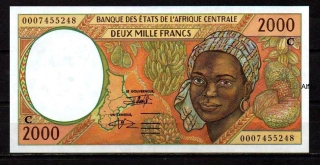 Centrální Afrika Kongo 2000 Francs 2000 UNC P.103Cg