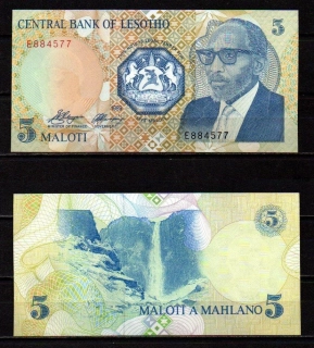 Lesotho 5 Maloti 1989 UNC P.10 