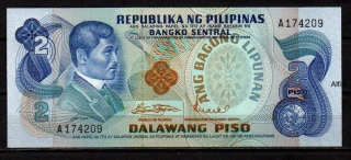 Filipíny 2 Piso 1970 UNC P.152