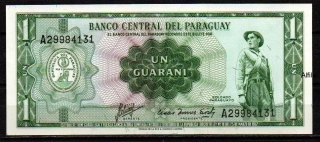 Paraguay 1 Guarani 1952 UNC P.193b
