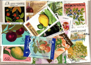 Balíček známek , Ovoce - 50 ks